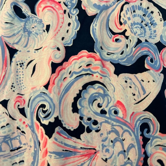 Lilly Pulitzer Dani Ruffled Abstract Shift Dress (1) - Picture 8 of 9